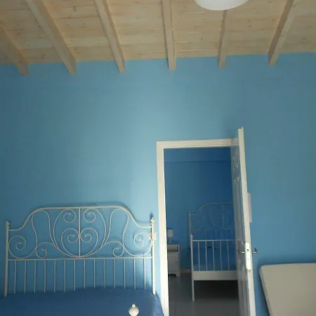 Blue White House Apartment Kalamitsi  Exterior photo